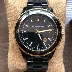 Michael Kors Black Stainless Steel Watch